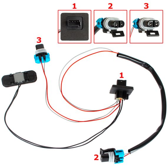 Opel MERIVA B MPV (10-17) кнопка (штекер) ручки відкривання дверей багажника 13422271, Опель Меріва Б | Зображення 1