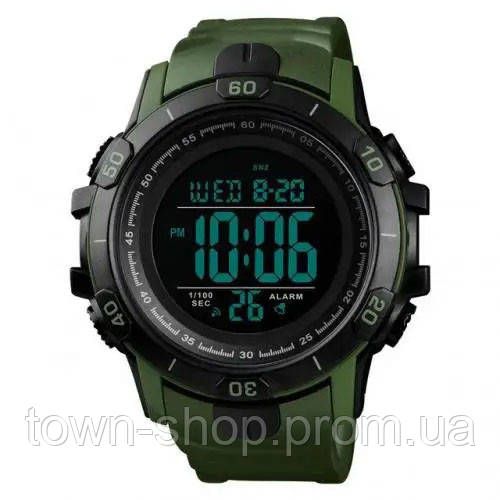 Часы наручные мужские SKMEI 1475AG ARMY GREEN, брендовые мужские часы, часы для мужчины. Цвет: зеленый | Зображення 1