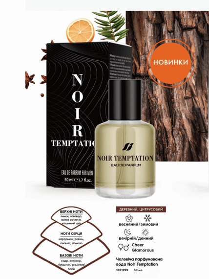 Чоловіча парфумована вода Farmasi Noir Temptation 50 мл