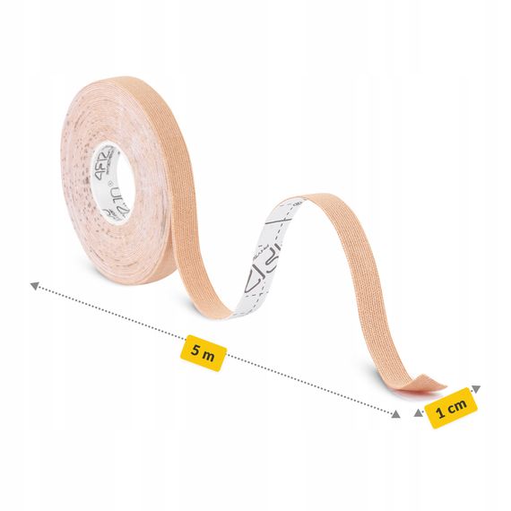 Стрічка кінезіологічна (кінезіо тейп) 4FIZJO 1 см x 5 м Biege (P-5905973400800) | Зображення 4