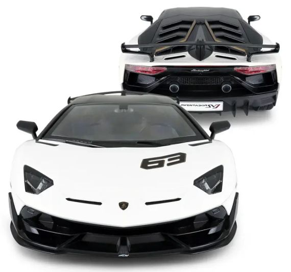 Машинка Rastar Lamborghini Aventador SVJ (96070) на радіокеруванні. 1:14. Білий | Зображення 4