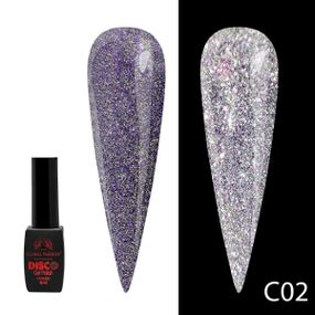 Гель-лак світовідбивний, Global Fashion Disco №C02 (8мл)