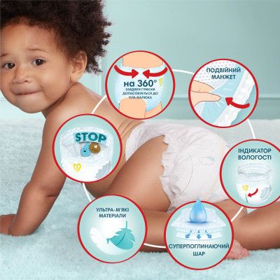 Подгузники Pampers Premium Care Pants размер 3 (6-11 кг) 144 шт (8006540490891) | Зображення 6