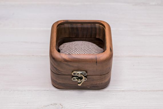 Шкатулка для одних часов со стеклянной крышкой | Зображення 2