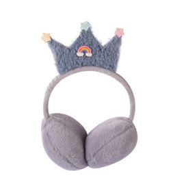 Меховые наушники AC8410 "Корона", в пакете (6910568000050) Сірий