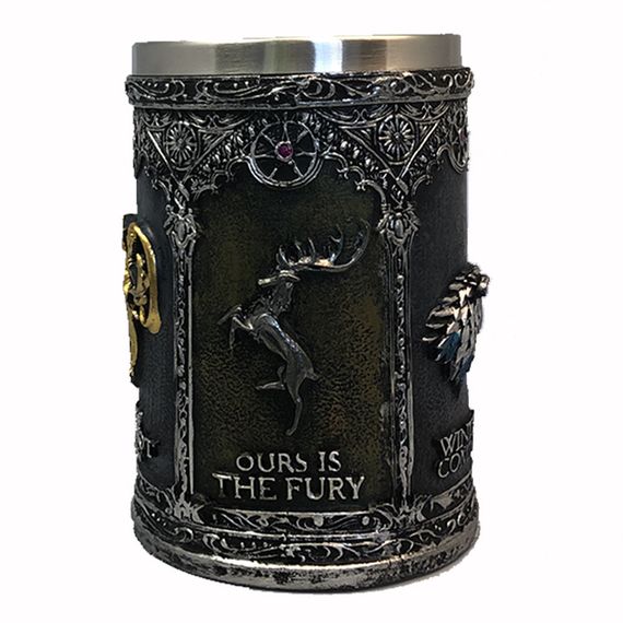 Кружка «Гра престолів» 500 мл — келих із нержавіючої сталі в стилі Stark, Winter is Coming | Зображення 3