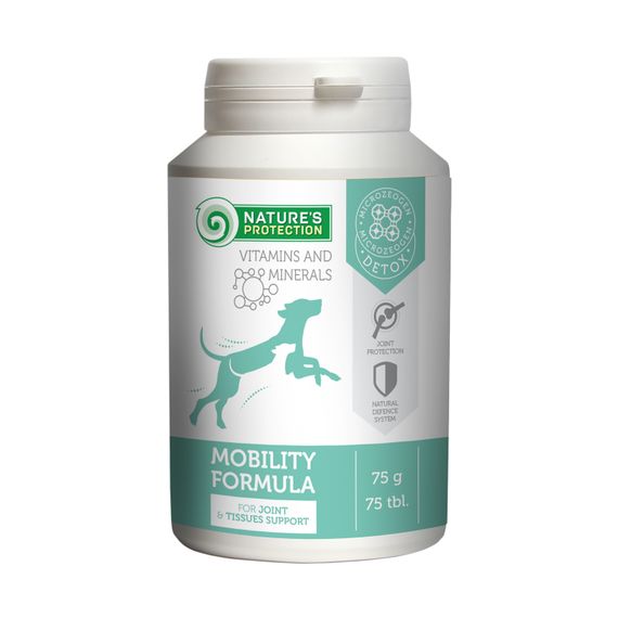 Витамины Nature's Protection Mobility Formula для укрепления суставов и связок у собак 75 табл