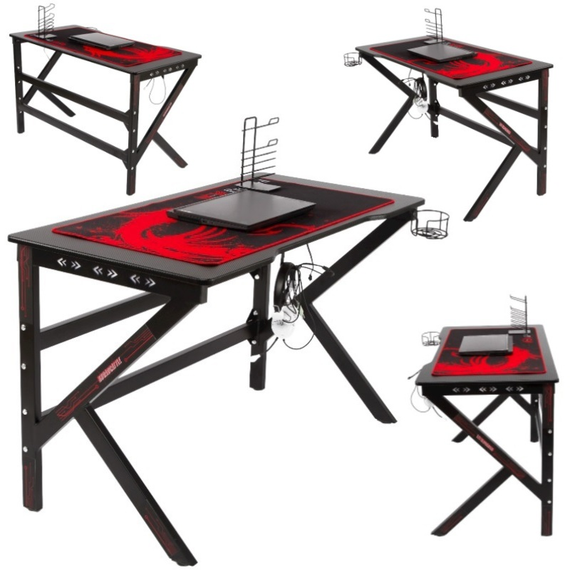 Игровой компьютерный стол с RGB подсветкой стол для геймера письменный стол для ПК геймерский стол | Зображення 1