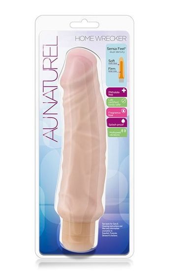 Вібратор реалістичний на батарейках Blush Au Naturel Home Wrecker бежевий sexstyle | Зображення 5