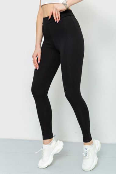 Лосины женские  цвет черный 164R399 | Зображення 2