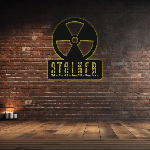 Панно декоративне картина на стіну Сталкер LED підсвітка 16 кольорів пульт 350х400 acr-p000200 | Зображення 8