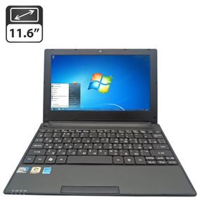 Нетбук eMachines 355 / 11.6" (1366x768) TN / Intel Atom N570 (2 (4) ядра по 1.6 GHz) / 2 GB DDR3 / 80 GB HDD / Intel Graphics / DVD-ROM б/в