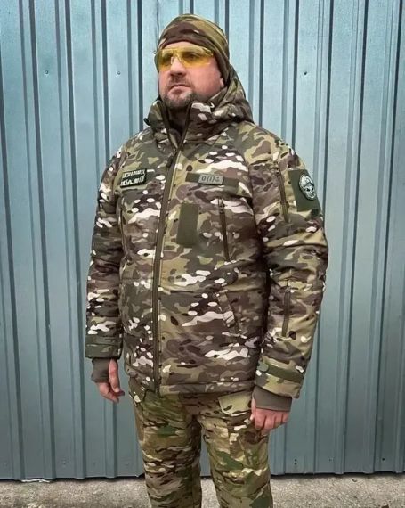 Куртка зимняя Хантер софтшелл флис мультикам