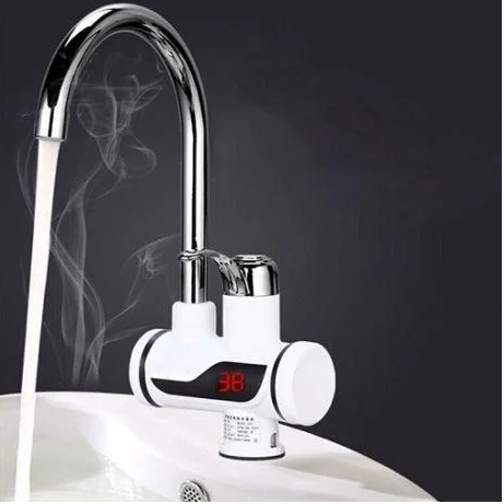 Водонагрівач проточний бойлер – кран із LCD дисплеєм Delimano Water Heater Digital RX002 ∙ Нижнє підключення | Зображення 1