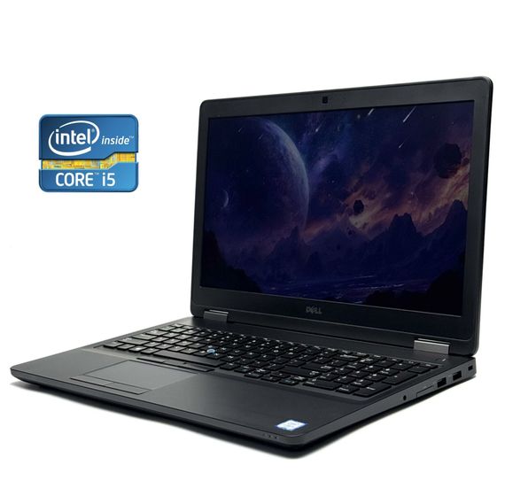 Ноутбук Dell Latitude E5570 / 15.6" (1920x1080) IPS / Intel Core i5-6300U (2 (4) ядра по 2.4 - 3.0 GHz) / 8 GB DDR4 / 128 GB SSD / Intel HD Graphics 520 / WebCam / Win 11 б/у