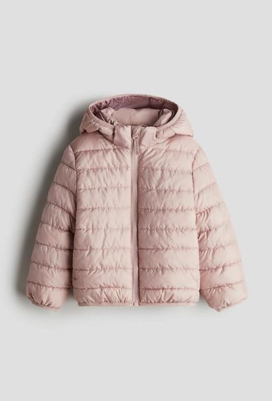 Дитяча демісезонна стьобана куртка для дівчинки H&M 98-104 см Рожева (26040701B) | Зображення 4
