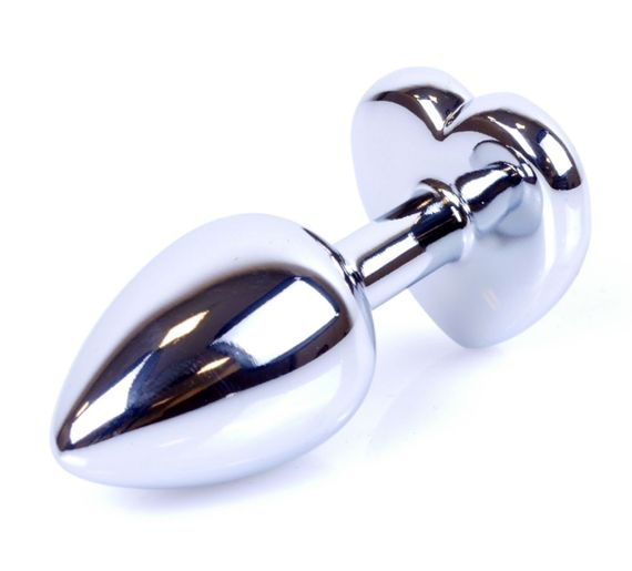Анальний затор Boss Series - Jewellery Silver Heart PLUG Light Blue S, BS6400049 sexstyle | Зображення 9