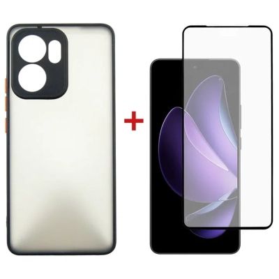 Чехол для мобильного телефона Dengos Oppo Reno 13F 4G Case Matte + 2 Glass (Black) (DG-CTG2P-21)