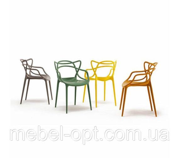 Кресло Masters Chair желтый пластик PP, дизайн Philippe Starck | Зображення 5