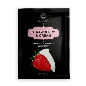 Лубрикант Strawberry & Cream Hot Effect, 10 мл