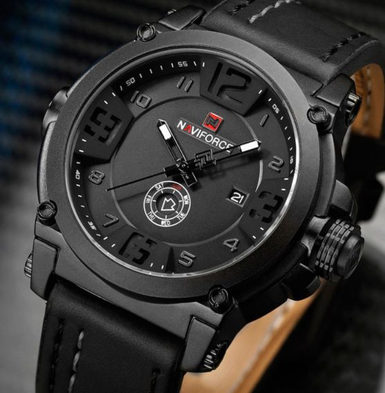 Naviforce Чоловічий годинник Naviforce Plaza Black NF9099 | Зображення 2