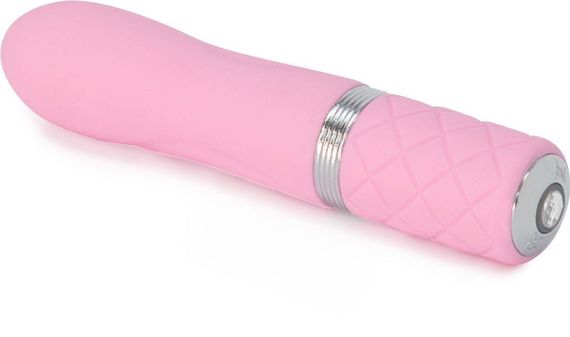 Розкішний вібратор PILLOW TALK - Flirty з кристалом Сваровські, гнучка голівка, Pink | Зображення 5
