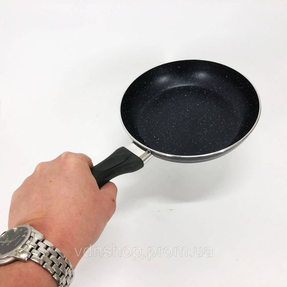 Алюмінієва сковорода з антипригарним покриттям, Зручна сковорода для дому глибока для дому VE-13