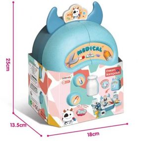 Набор доктора "Коровка", 2 в 1, 15 аксессуаров, чемодан-рюкзак