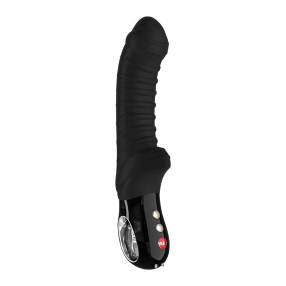 Вібратор для точки G Fun Factory TIGER black, ребристий, підходить для анальної стимуляції sexstyle