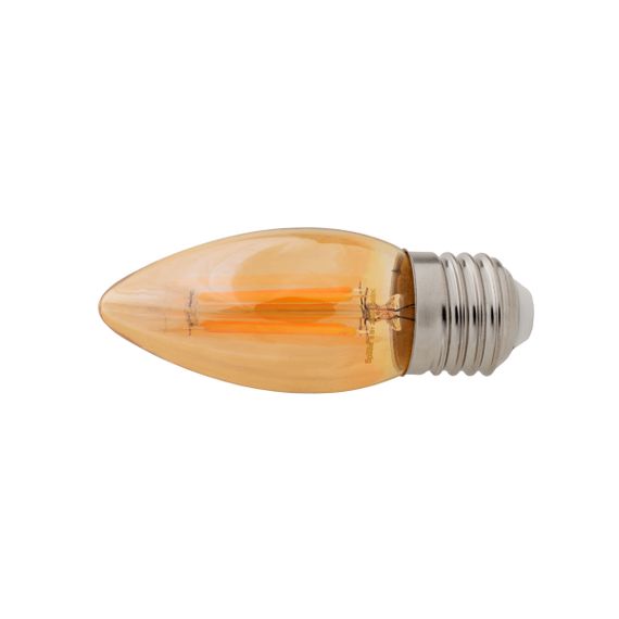 Лампа LED E27 6W WW C35 COG (мат.золото) 220V | Зображення 1