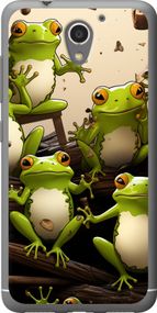 Чехол на ZTE A510 Жабки "5656u-432-17620"