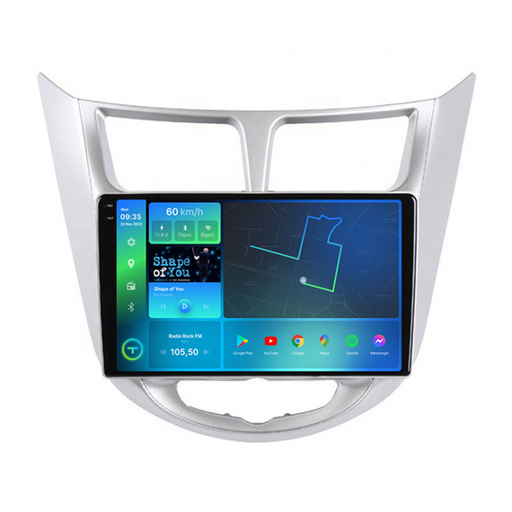 Штатна магнітола Torssen 2K Hyundai Accent 2011-2017 F9432 4G Carplay DSP | Зображення 1