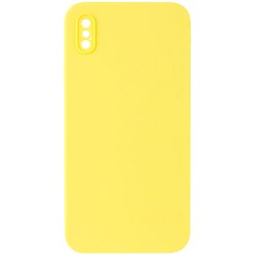 Silicone Case Square Full Camera Protective (AA) NOLOGO для Apple iPhone X / XS (5.8")