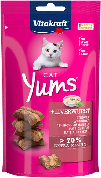 Ласощі для котів з лівером Vitakraft Yums Liver, 40 гр