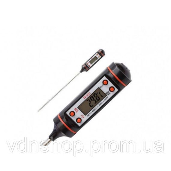 Термометр для прожарювання м'яса JR-1/TP101, Градусник щуп для м'яса, Точний термометр з виносним щупом JI-58 | Зображення 6