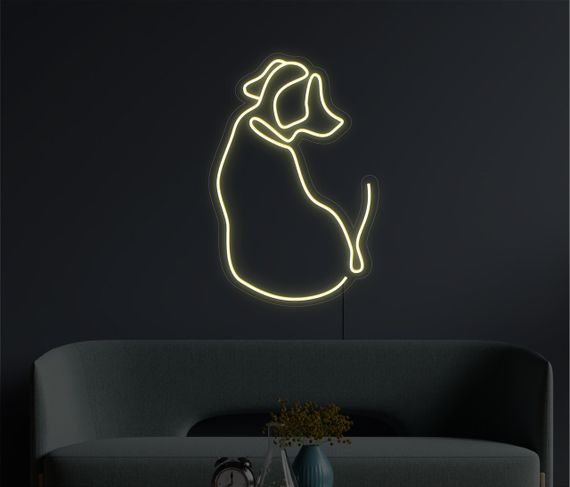Неоновий світильник Собака 190х280 acr-n000039 | Зображення 1