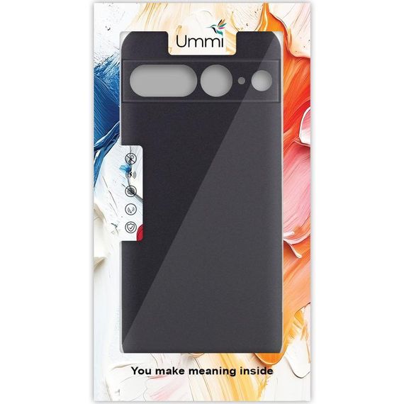 Чехол Silicone Cover Ummi Lakshmi Full Camera (AA) для Google Pixel 7 Pro Черный / Black | Зображення 1