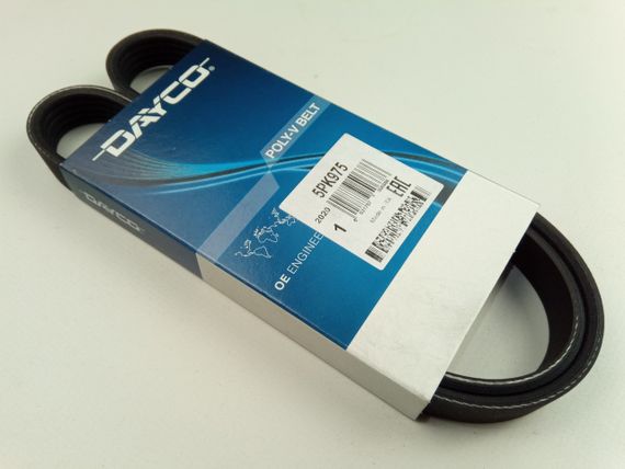 Ремінь генератора струмковий Lanos 1.5 (з ГУР), DAYCO (5PK975) (96144933) | Зображення 1