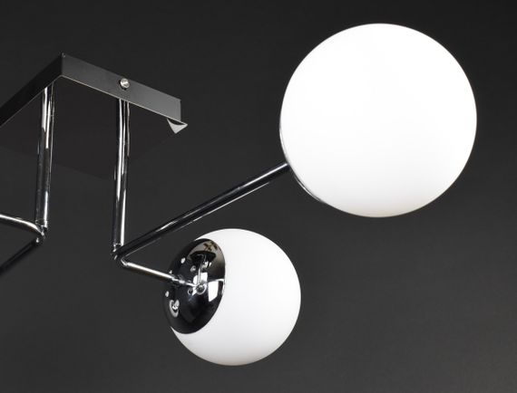 Люстра стельова на 4 лампочки 27271 Хром 21х48х70 см. | Зображення 1