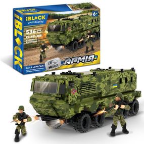 Іграшка-конструктор для дітей  КРАЗ Ураган IBLOCK Конструктор для дітей віком від 6 и років