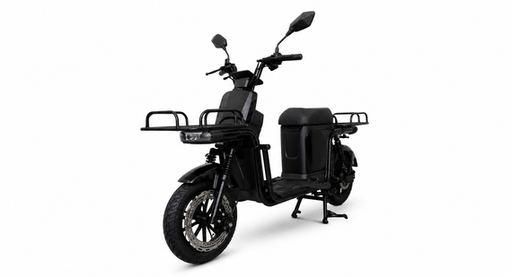 Электроскутер Crosser SUPER MAX 1200W 60V 30Ah LiFePO4, до 60 км/ч, запас хода до 90 км, мощный электровелосипед Черный