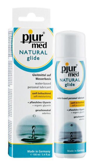 Лубрикант на водній основі pjur MED Natural glide 100 мл спеціально для сухої та чутливої шкіри sexstyle