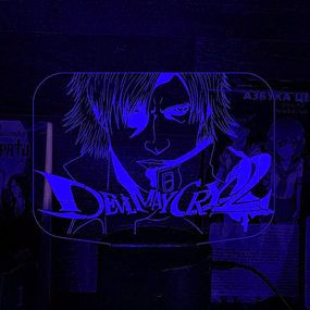 Акриловий світильник-нічник Devil May Cry 4 синій tty-n002004
