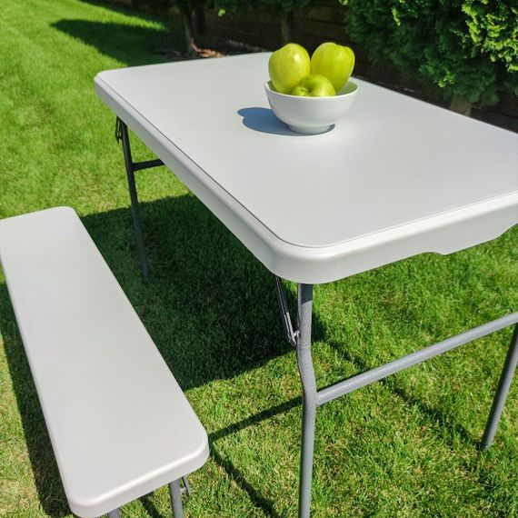 Набір садової мебелі ( стіл і 2 лави) SW-00001612 | Зображення 3