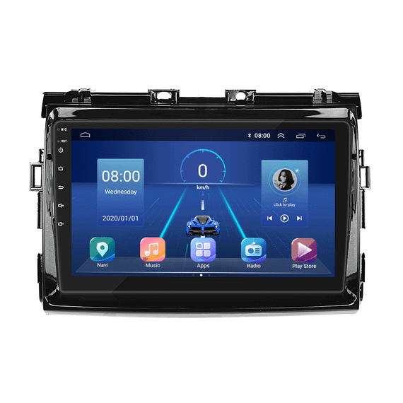 Штатна магнітола 9" Lesko для Toyota Estima III Рестайлинг 2008-2012 6/128Gb 4G Wi-Fi GPS Top Тойота