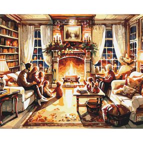 Картина по номерам "Уютный семейный вечер" BS53847, 40х50 см