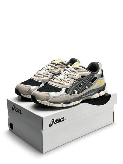 Чоловічі кросівки ASICS Gel-NYC  Black Grey Beige весна / осінь A3484 45 28.5 | Зображення 2
