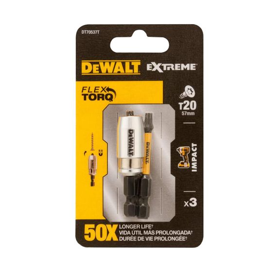 Набір біт та насадок T20 DeWALT DT70537T