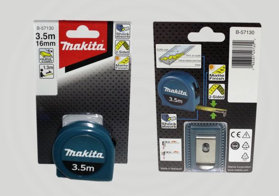 Рулетка измерительная 3.5 м Makita B-57130 | Зображення 1