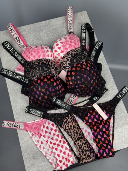 Комплект жіночий Victoria’s Secret Rhinestone Leopard kk064 | Зображення 5
